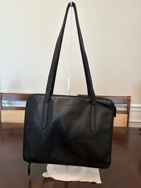 Tignanello Black Leather Tote Bag or Business